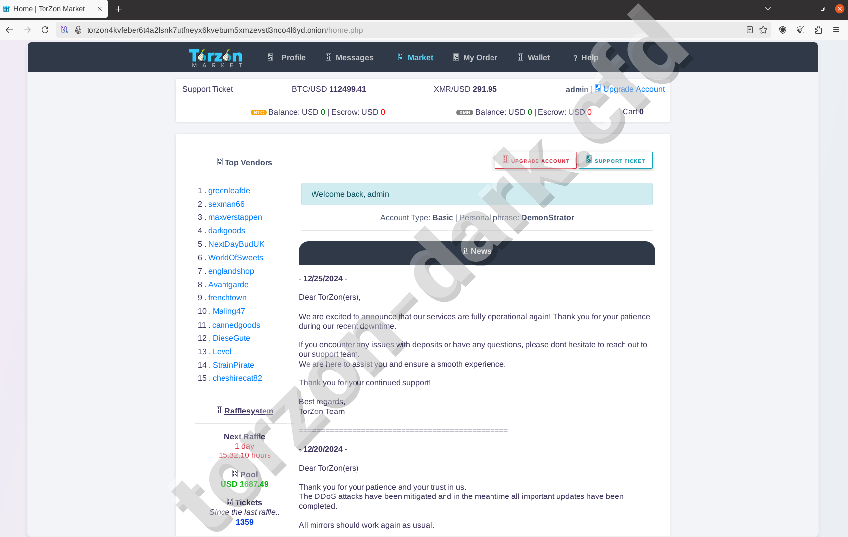 Torzon Darknet Market Homepage - Official Torzon Market Link
